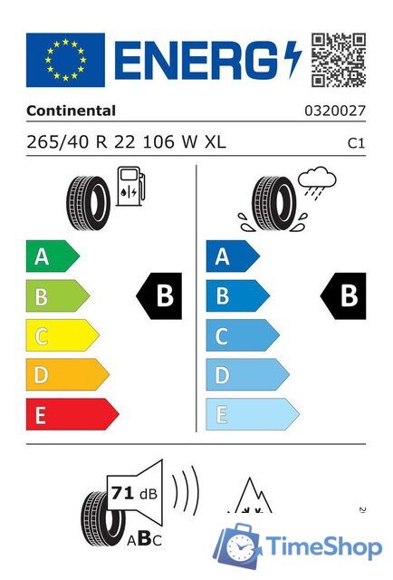 Зимние шины Continental WinterContact TS 870 P 235/50R20 104V - Изображение №2 — Интернет-магазин Time-Shop