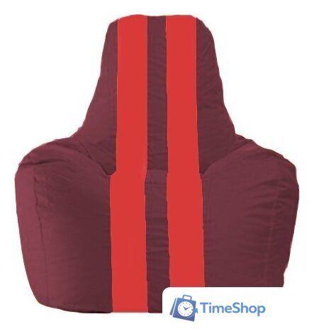 Кресло-мешок Flagman Спортинг С1.1-308 (бордовый/красный) - Изображение №1 — Интернет-магазин Time-Shop