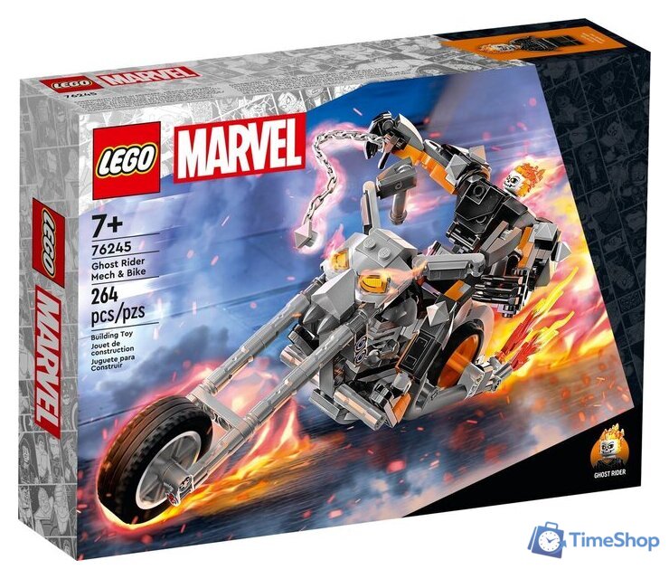 Конструктор LEGO Marvel Super Heroes 76245 Робот и мотоцикл Призрачного Гонщика - Изображение №1 — Интернет-магазин Time-Shop