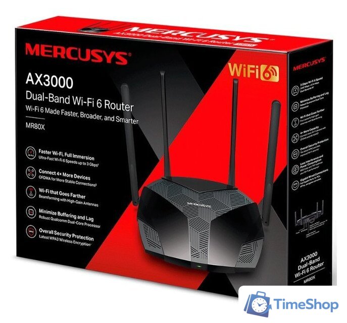 Wi-Fi роутер Mercusys MR80X - Изображение №4 — Интернет-магазин Time-Shop