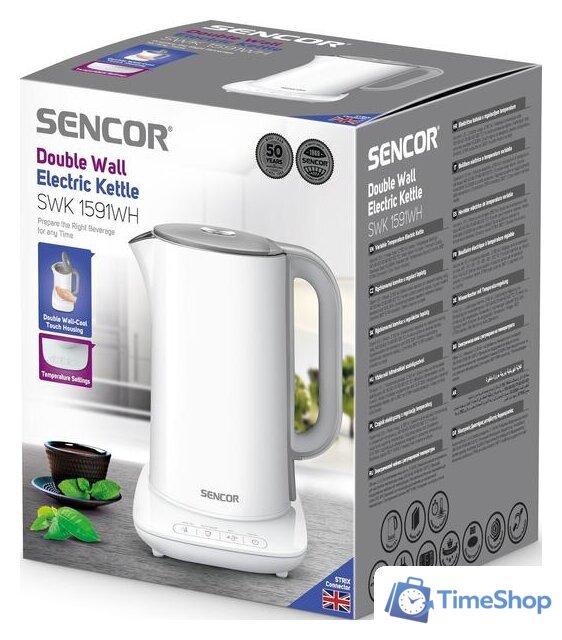 Электрический чайник Sencor SWK 1591WH - Изображение №20 — Интернет-магазин Time-Shop