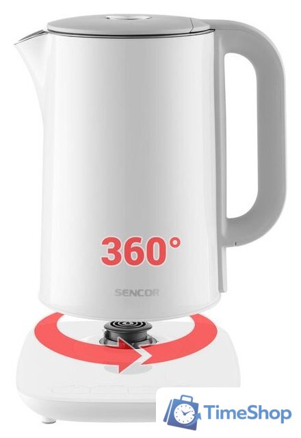 Электрический чайник Sencor SWK 1591WH - Изображение №6 — Интернет-магазин Time-Shop