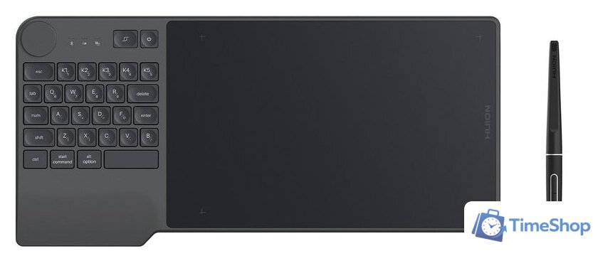 Графический планшет Huion Inspiroy Keydial KD200 (черный) - Изображение №1 — Интернет-магазин Time-Shop