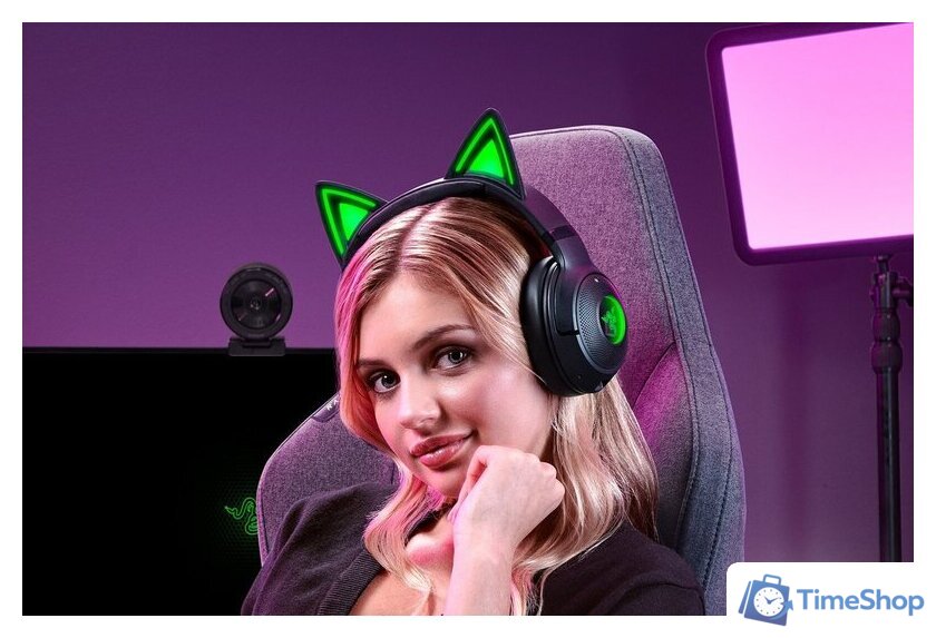 Наушники Razer Kraken Kitty V2 BT (черный) - Изображение №6 — Интернет-магазин Time-Shop