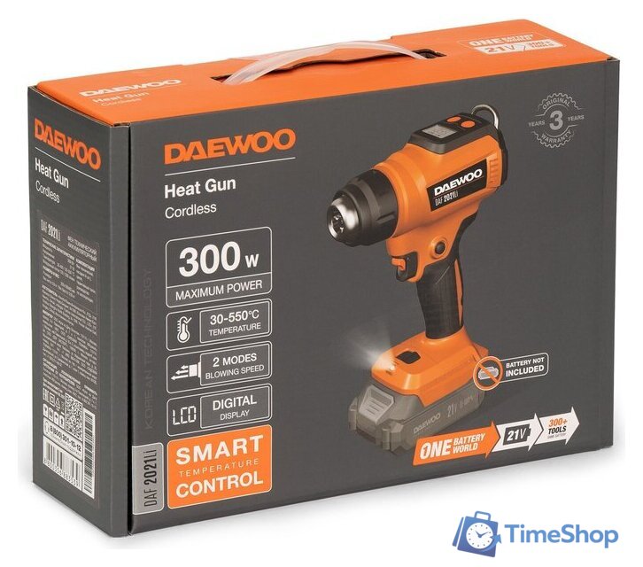 Промышленный фен Daewoo Power DAF 2021Li (без АКБ) - Изображение №19 — Интернет-магазин Time-Shop