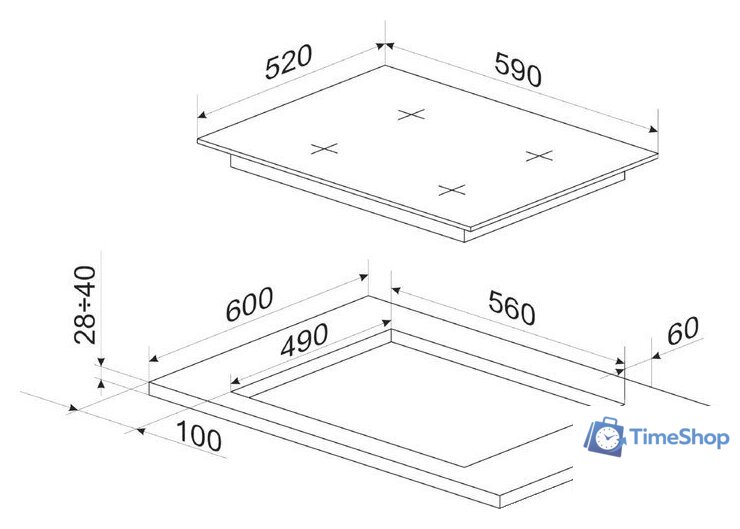 Варочная панель Hansa BHGS650103 - Изображение №3 — Интернет-магазин Time-Shop