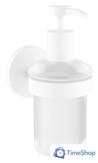 Набор аксессуаров для ванной Wellsee Finishing Touch 182515002 (мыльница, стакан для зубных щеток, дозатор для жидкого мыла, крючок 2 шт, матовый белый) - Изображение №2 — Интернет-магазин Time-Shop