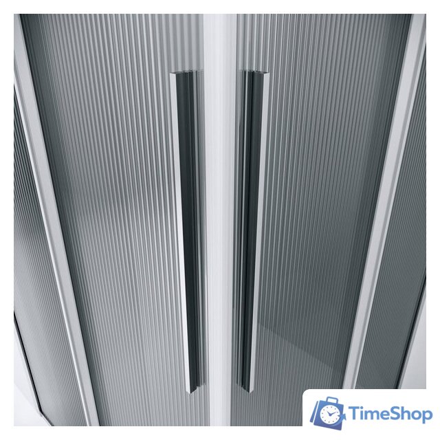 Душевой уголок Niagara Nova NG-4622-34 80x80x195 (хром/рифленое стекло) - Изображение №2 — Интернет-магазин Time-Shop