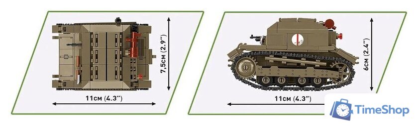 Конструктор Cobi Historical Collection WWII Tankette TK-3 - Изображение №12 — Интернет-магазин Time-Shop