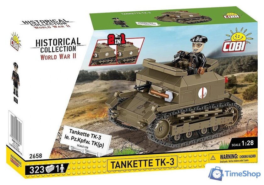 Конструктор Cobi Historical Collection WWII Tankette TK-3 - Изображение №14 — Интернет-магазин Time-Shop