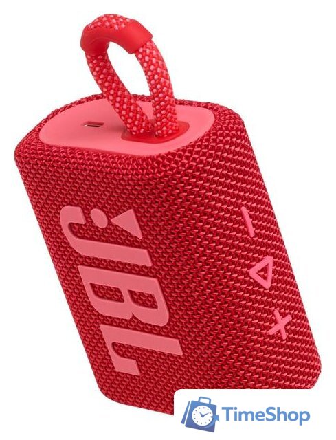 Беспроводная колонка JBL Go 3 (красный) - Изображение №4 — Интернет-магазин Time-Shop