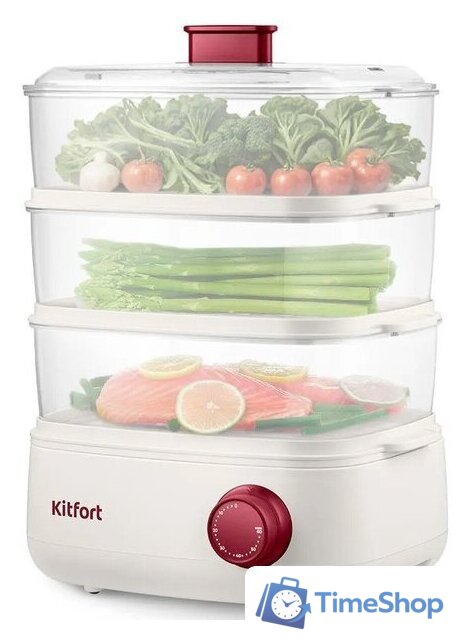 Пароварка Kitfort KT-6830 - Изображение №1 — Интернет-магазин Time-Shop