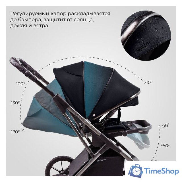 Универсальная коляска Sweet Baby Rocco 2в1 (черный) - Изображение №13 — Интернет-магазин Time-Shop
