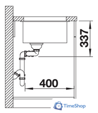 Кухонная мойка Blanco Subline 480/320-U (серый беж) 523591 - Изображение №3 — Интернет-магазин Time-Shop