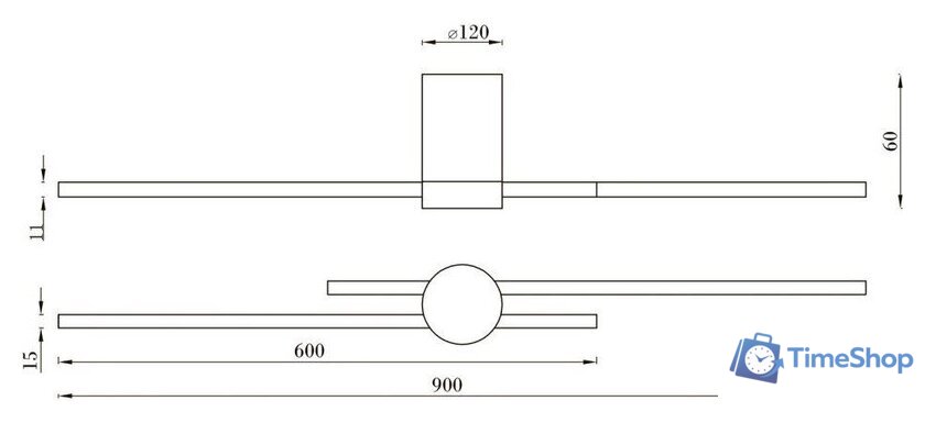 Бра Kinklight Лорин 08428-902.19 (черный) - Изображение №3 — Интернет-магазин Time-Shop