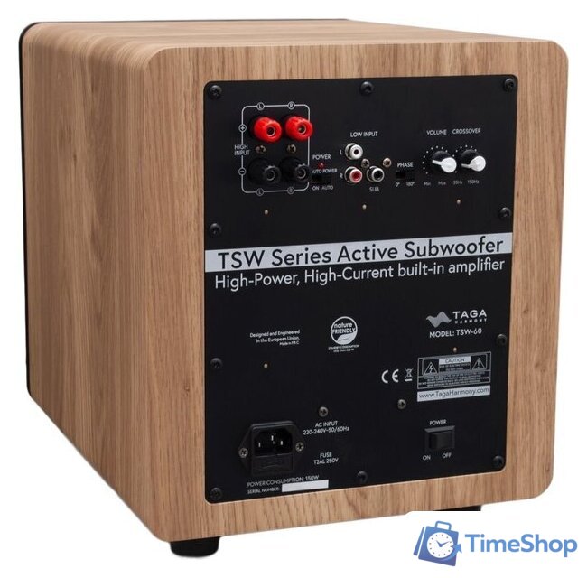 Проводной сабвуфер Taga Harmony TSW-60 (дуб) - Изображение №3 — Интернет-магазин Time-Shop