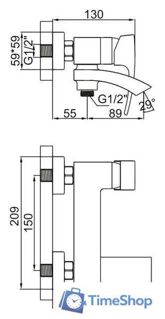 Смеситель Gerhans K13314D - Изображение №2 — Интернет-магазин Time-Shop