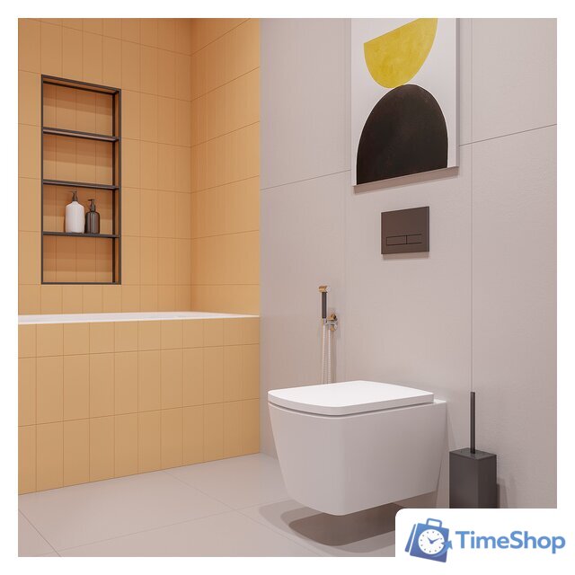 Инсталляция для унитаза Lavinia Boho Relfix 5 в 1 77010039 (черное стекло) - Изображение №7 — Интернет-магазин Time-Shop