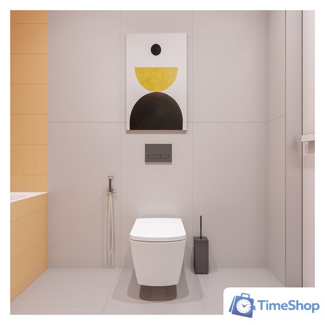 Инсталляция для унитаза Lavinia Boho Relfix 5 в 1 77010039 (черное стекло) - Изображение №6 — Интернет-магазин Time-Shop