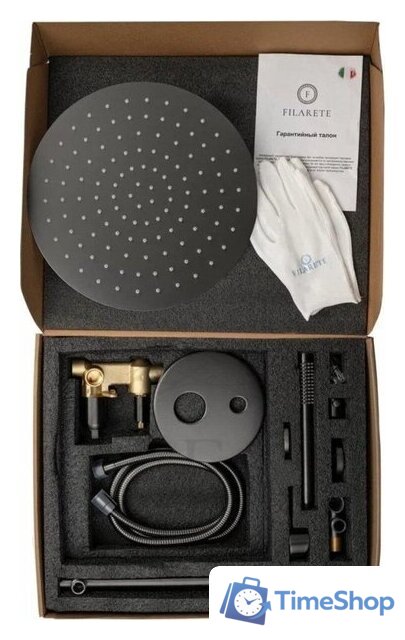 Душевая система  Filarete Roun FL1023 (графит) - Изображение №14 — Интернет-магазин Time-Shop