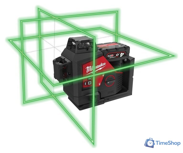 Лазерный нивелир Milwaukee M12 3PLKIT-401P 4933478960 (с 1-им АКБ, кейс) - Изображение №6 — Интернет-магазин Time-Shop