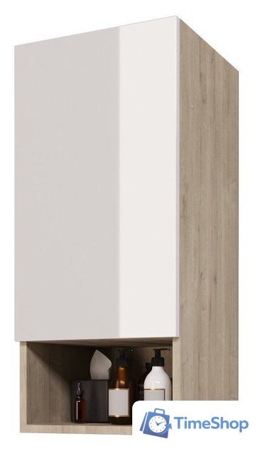  Dreja Шкаф-полупенал Perfecto 99.0815 (дуб эврика/белый глянец) - Изображение №6 — Интернет-магазин Time-Shop