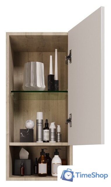  Dreja Шкаф-полупенал Perfecto 99.0815 (дуб эврика/белый глянец) - Изображение №4 — Интернет-магазин Time-Shop