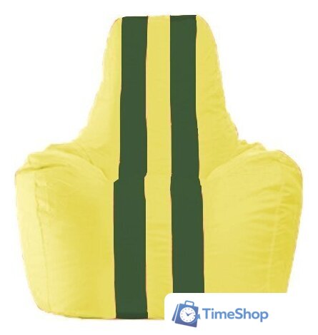 Кресло-мешок Flagman Спортинг С1.1-452 (желтый/темно-зеленый) - Изображение №1 — Интернет-магазин Time-Shop