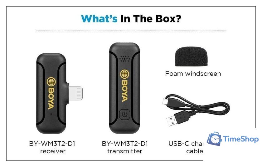 Радиосистема BOYA BY-WM3T2-D1 - Изображение №6 — Интернет-магазин Time-Shop
