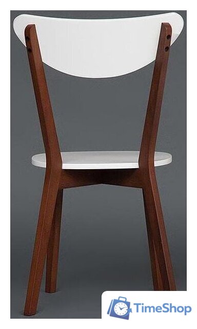 Стул TetChair Maxi жесткое сиденье (белый/бук коричневый) - Изображение №5 — Интернет-магазин Time-Shop