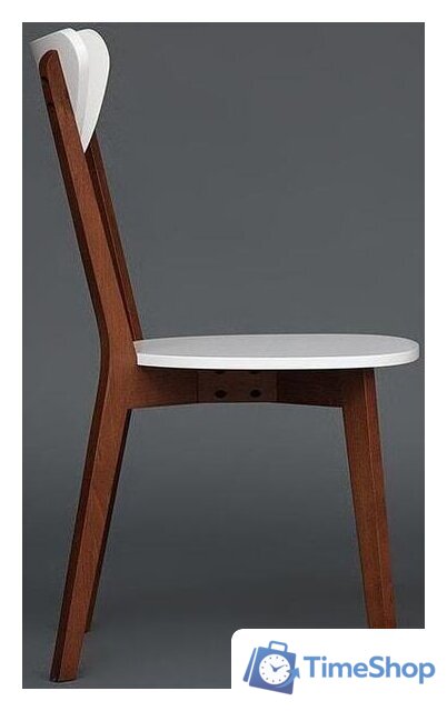 Стул TetChair Maxi жесткое сиденье (белый/бук коричневый) - Изображение №4 — Интернет-магазин Time-Shop