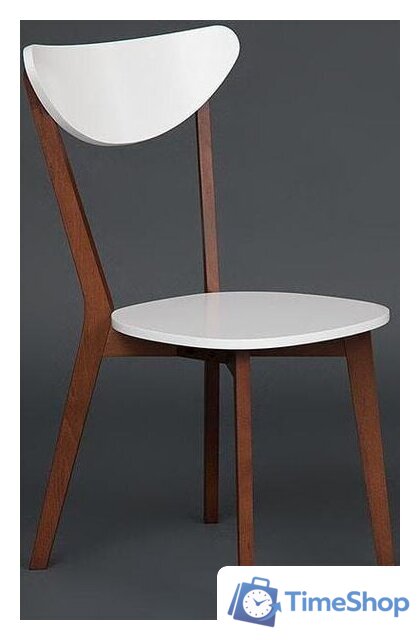 Стул TetChair Maxi жесткое сиденье (белый/бук коричневый) - Изображение №2 — Интернет-магазин Time-Shop