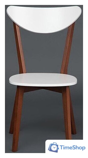 Стул TetChair Maxi жесткое сиденье (белый/бук коричневый) - Изображение №3 — Интернет-магазин Time-Shop