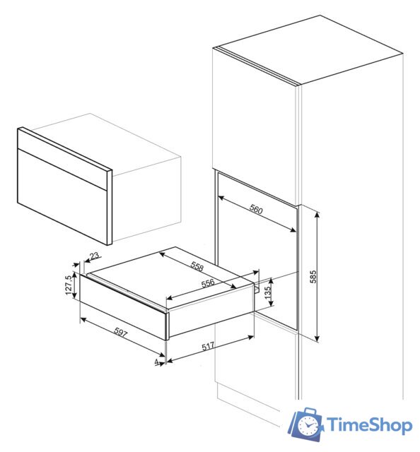 Подогреватель посуды Smeg CPR315X - Изображение №2 — Интернет-магазин Time-Shop