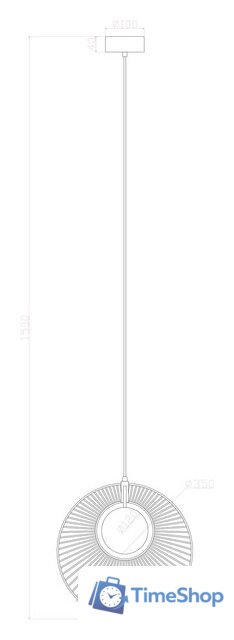 Подвесная люстра Arte Lamp Layla A2808SP-1BK - Изображение №2 — Интернет-магазин Time-Shop