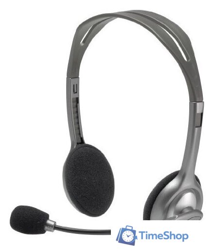 Офисная гарнитура Logitech Stereo Headset H110 - Изображение №1 — Интернет-магазин Time-Shop