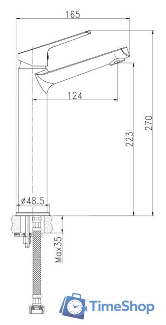 Смеситель Cersanit Flavis 63038 - Изображение №2 — Интернет-магазин Time-Shop