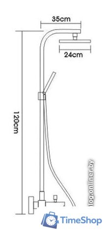 Душевая система  FRAP F2404 - Изображение №2 — Интернет-магазин Time-Shop
