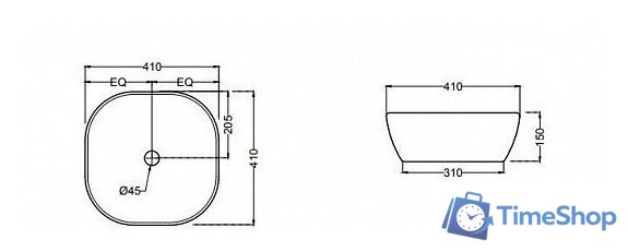 Умывальник Jaquar JDS-WHM-25911 - Изображение №2 — Интернет-магазин Time-Shop