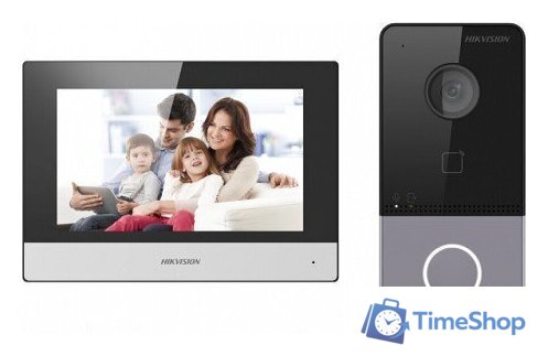 Комплект видеодомофона Hikvision DS-KIS603-P(C) - Изображение №1 — Интернет-магазин Time-Shop