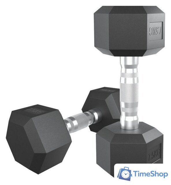 Гантель Unixfit DBHEX7.5 7.5 кг - Изображение №1 — Интернет-магазин Time-Shop