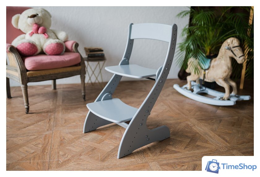 Растущий стул Друг Кузя Растущий Павлин (серый) - Изображение №4 — Интернет-магазин Time-Shop