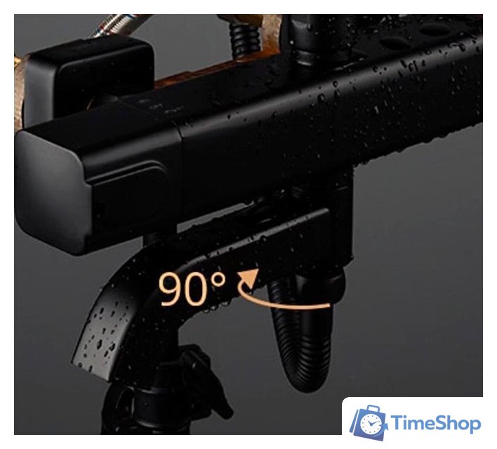 Душевая система  Gappo G2491-6 (черный) - Изображение №7 — Интернет-магазин Time-Shop