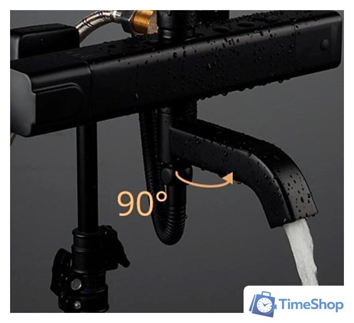 Душевая система  Gappo G2491-6 (черный) - Изображение №8 — Интернет-магазин Time-Shop