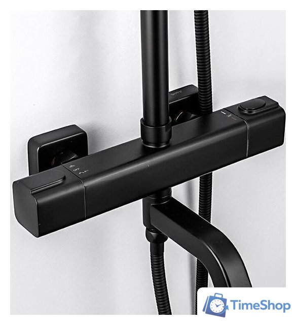 Душевая система  Gappo G2491-6 (черный) - Изображение №4 — Интернет-магазин Time-Shop