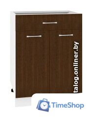 Шкаф напольный Кортекс-мебель Корнелия Лира НШ60р1ш без столешницы (венге) - Изображение №1 — Интернет-магазин Time-Shop