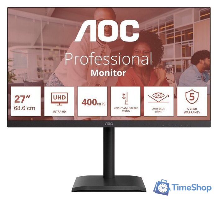 Монитор AOC U27E4CV - Изображение №1 — Интернет-магазин Time-Shop