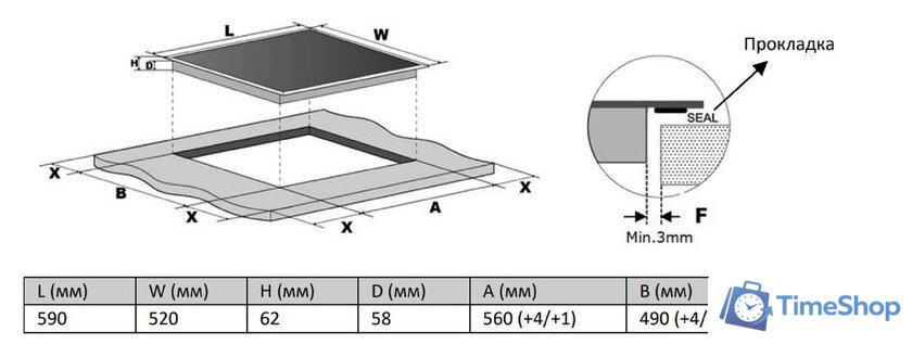 Варочная панель Hietzel HIB 411 CPS BL - Изображение №7 — Интернет-магазин Time-Shop