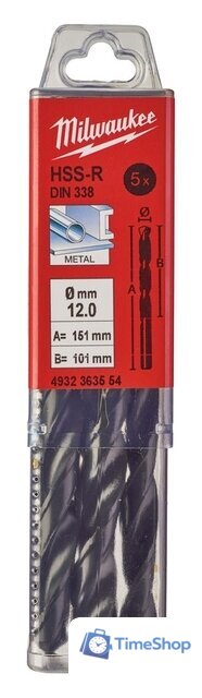 Набор сверл Milwaukee 4932363554 (5 предметов) - Изображение №1 — Интернет-магазин Time-Shop