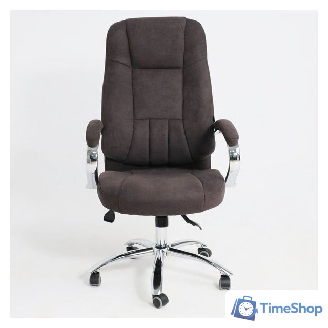 Офисное кресло AksHome King A (ткань, коричневый) - Изображение №5 — Интернет-магазин Time-Shop